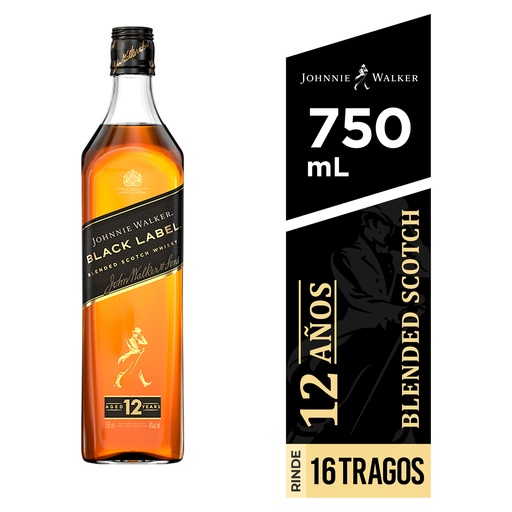Whisky JW Black Label 750ml